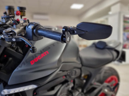 MR712 - CNC RACING Bar End Mirror "EVO" (left) – Accessories in the Motoraider Motorcycle Aftermarket Accessories and Parts Online Shop