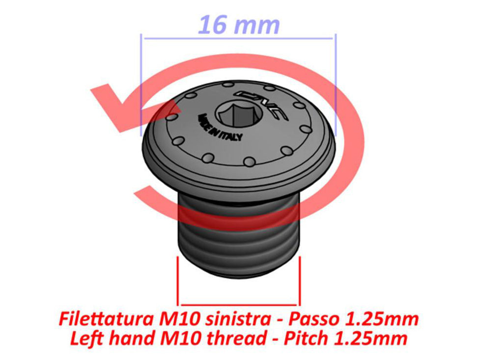 MRA12 - CNC RACING Universal Mirror Blanking Plug (M10; left) – Accessories in the Motoraider Motorcycle Aftermarket Accessories and Parts Online Shop