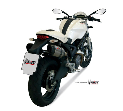 MIVV D.023 Ducati Monster 696 (08/14) Dual Slip-on Exhaust "Suono" (stainless steel; approved) – Accessories in the 2WheelsHero Motorcycle Aftermarket Accessories and Parts Online Shop