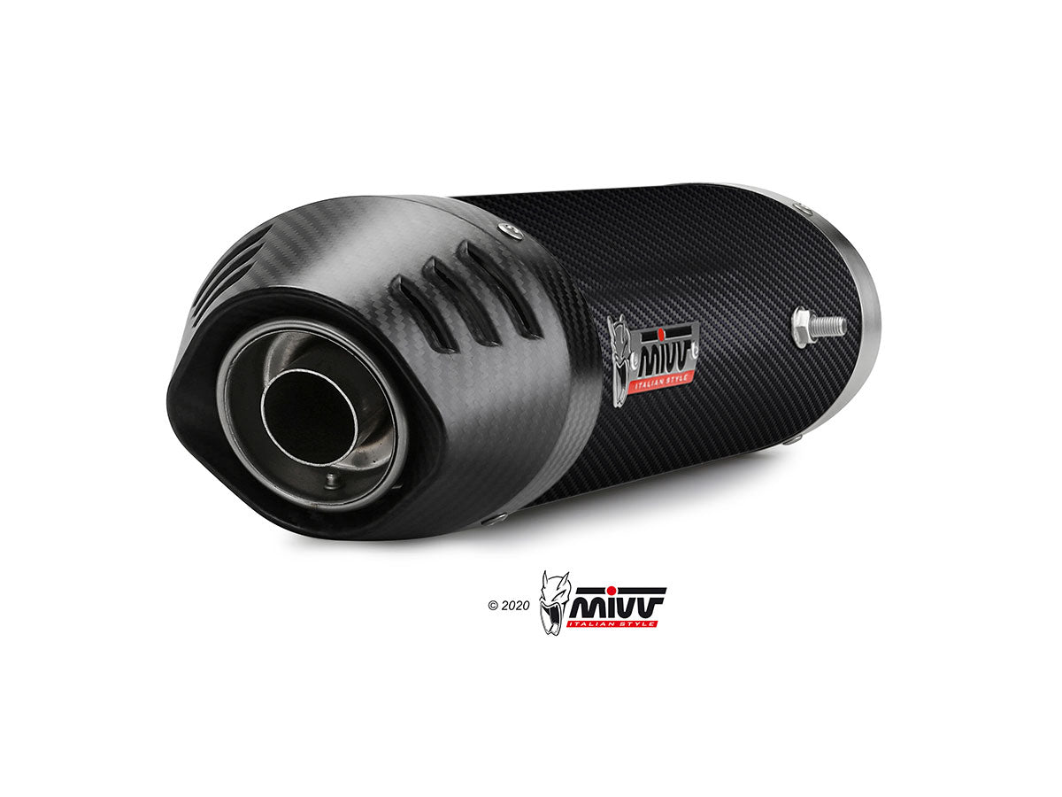 MIVV UY.027 YAMAHA YZF 1000 R1 (2007 - 2008) Underseat Dual Slip-on Exhaust "OVAL" (Carbon + Carbon Cap; approved) – Accessories in the 2WheelsHero Motorcycle Aftermarket Accessories and Parts Online Shop