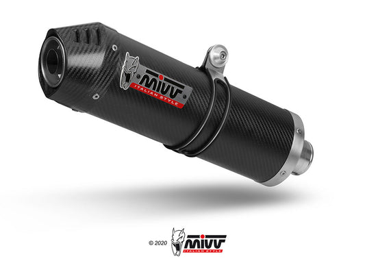 MIVV K.055 KAWASAKI VERSYS 650 ( 2021 - 23 ) Full System Exhaust "Oval" (carbon + cap; approved) – Accessories in the 2WheelsHero Motorcycle Aftermarket Accessories and Parts Online Shop