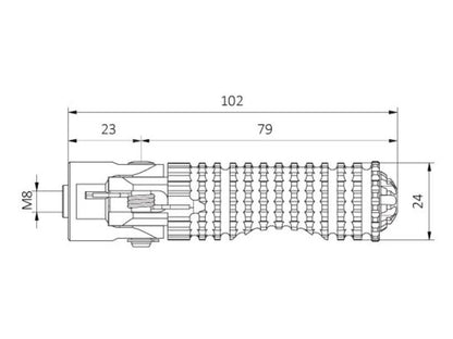 PC120 - CNC RACING Ducati / MV Agusta Folding Footpegs (comfort version) – Accessories in the Motoraider Motorcycle Aftermarket Accessories and Parts Online Shop