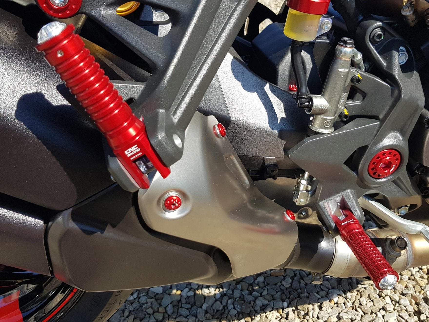 PC123 - CNC RACING Ducati Monster Passenger Footpegs – Accessories in the Motoraider Motorcycle Aftermarket Accessories and Parts Online Shop