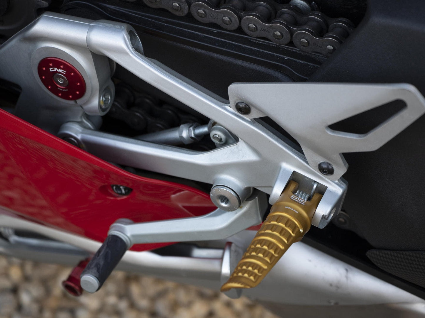PC124 - CNC RACING Ducati Panigale / Streetfighter Footpegs (passenger) – Accessories in the Motoraider Motorcycle Aftermarket Accessories and Parts Online Shop