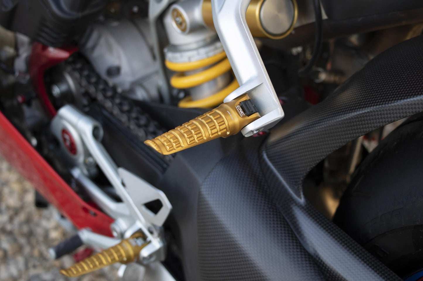 PC124 - CNC RACING Ducati Panigale / Streetfighter Footpegs (passenger) – Accessories in the Motoraider Motorcycle Aftermarket Accessories and Parts Online Shop