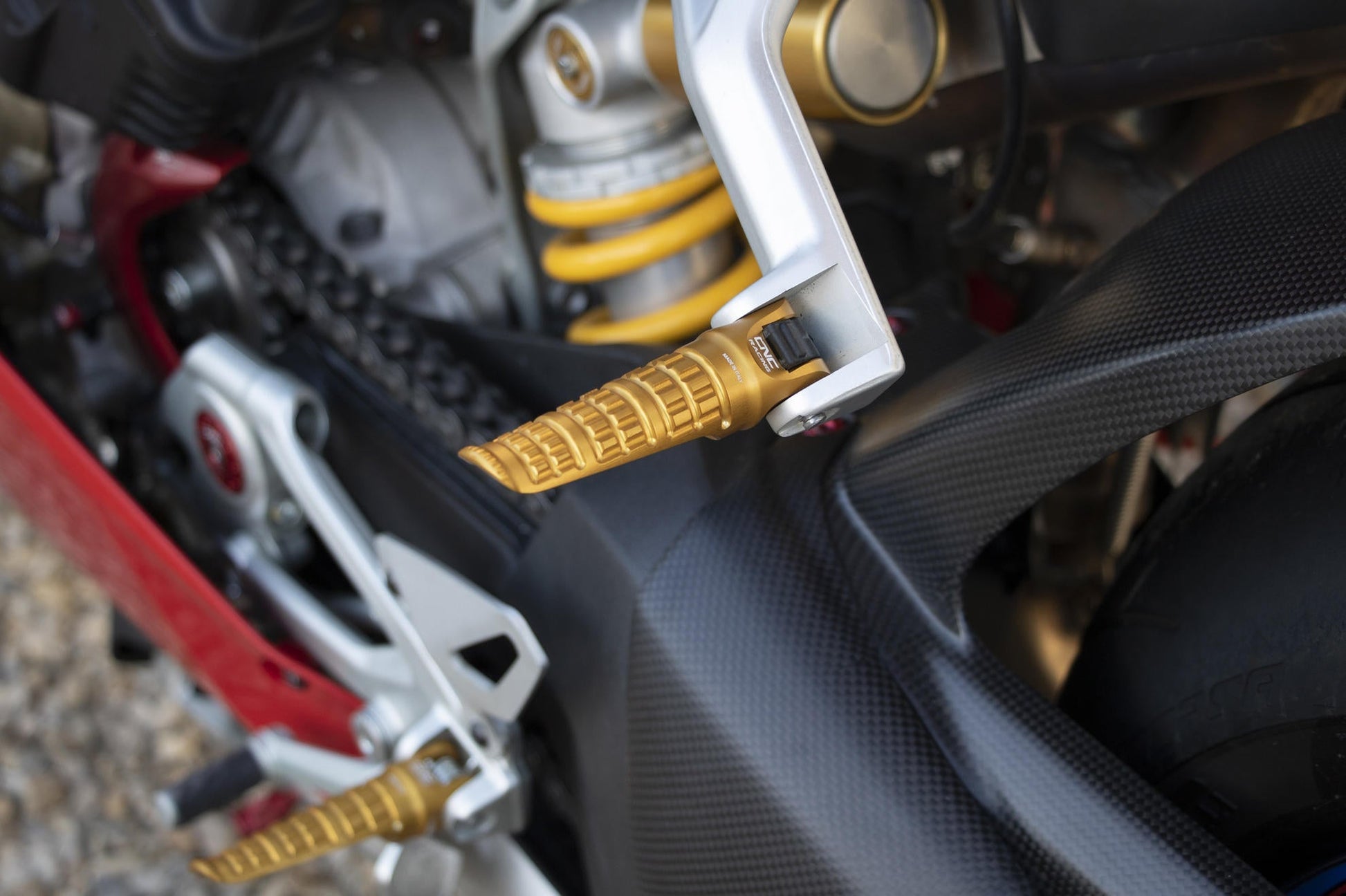 PC124 - CNC RACING Ducati Panigale / Streetfighter Footpegs (passenger) – Accessories in the Motoraider Motorcycle Aftermarket Accessories and Parts Online Shop
