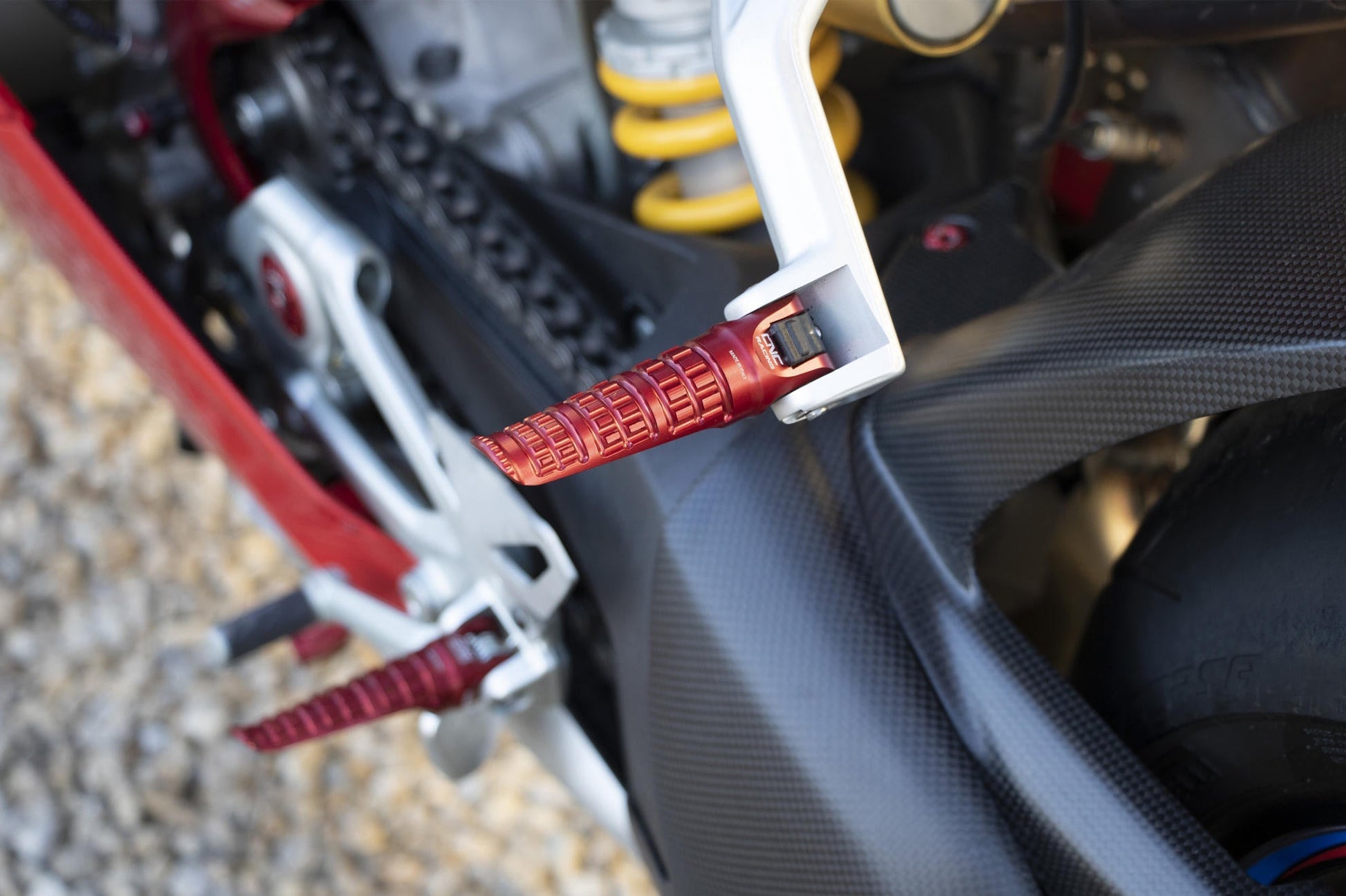 PC124 - CNC RACING Ducati Panigale / Streetfighter Footpegs (passenger) – Accessories in the Motoraider Motorcycle Aftermarket Accessories and Parts Online Shop
