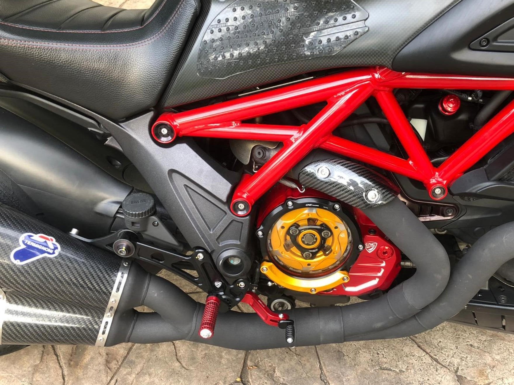 PE222 - CNC RACING Ducati Diavel Adjustable Rearset – Accessories in the Motoraider Motorcycle Aftermarket Accessories and Parts Online Shop