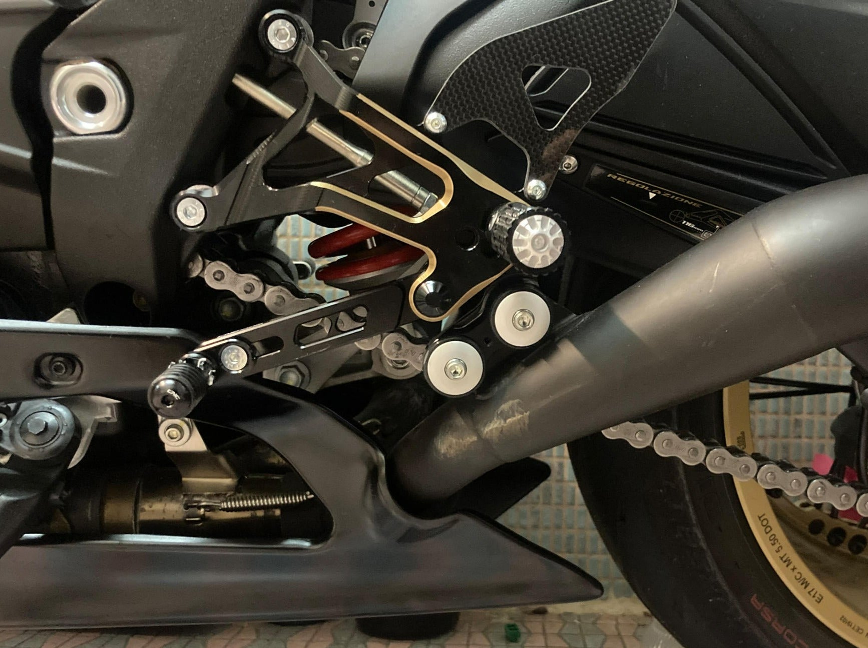 PES50 - CNC RACING MV Agusta Superveloce (2020+) Rearset Mounting Kit for Arrow Exhaust (for CNC RACING rearsets) – Accessories in the Motoraider Motorcycle Aftermarket Accessories and Parts Online Shop