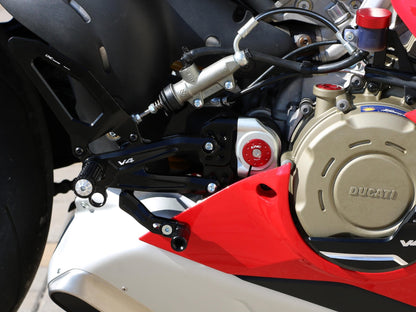 PE406 - CNC RACING Ducati Panigale V4 (2018+) Adjustable Rearset "RPS" – Accessories in the Motoraider Motorcycle Aftermarket Accessories and Parts Online Shop