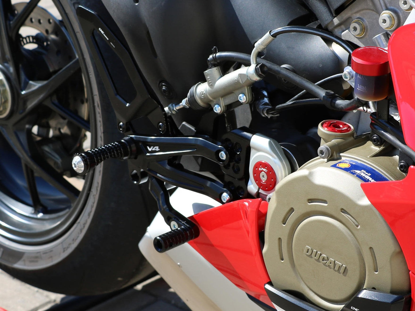 PE406 - CNC RACING Ducati Panigale V4 (2018+) Adjustable Rearset "RPS" – Accessories in the Motoraider Motorcycle Aftermarket Accessories and Parts Online Shop