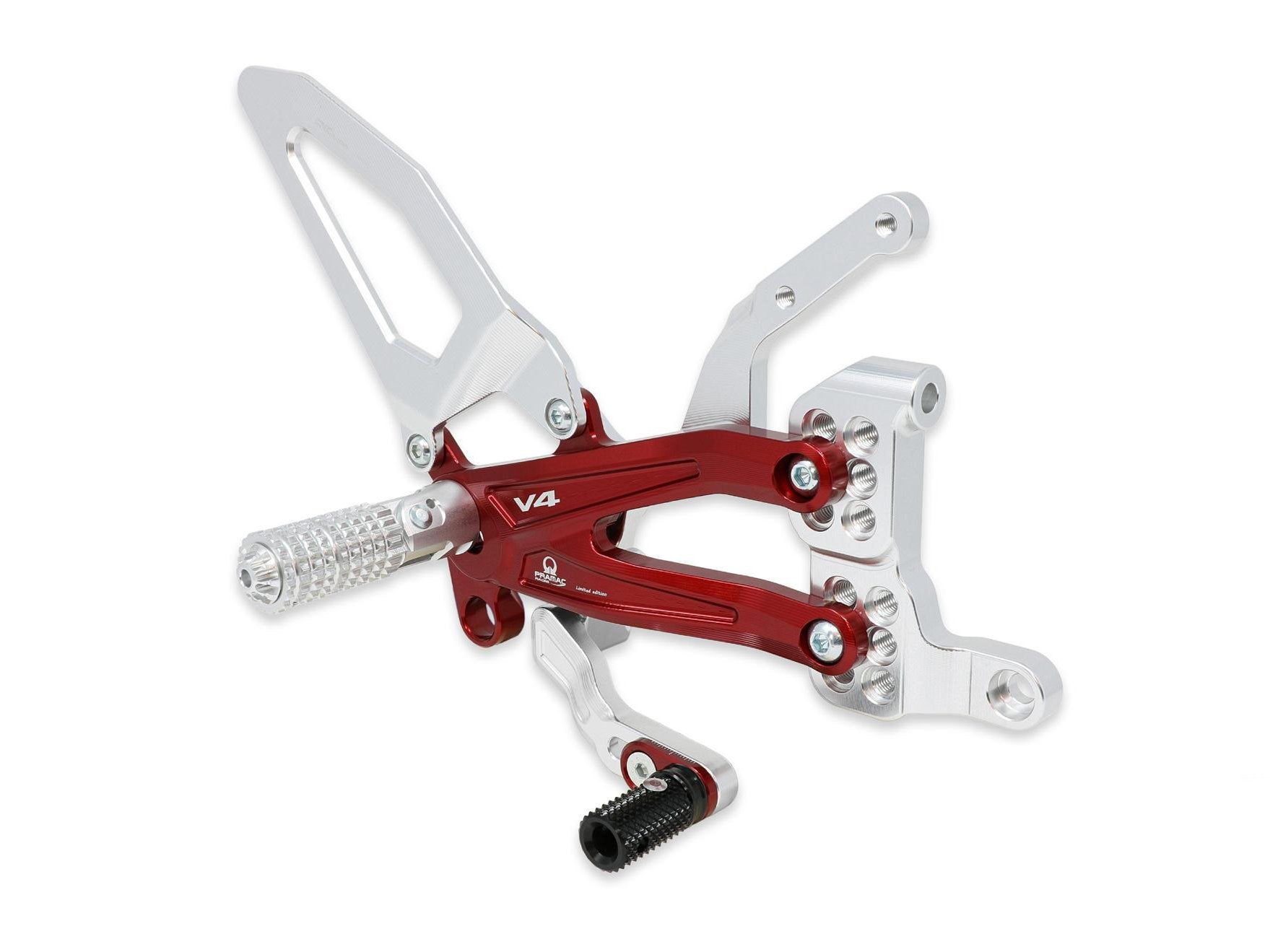 PE408PR - CNC RACING Ducati Panigale V4 (18/24) Adjustable Rearset "RPS Carbon" (Pramac Racing edition) – Accessories in the Motoraider Motorcycle Aftermarket Accessories and Parts Online Shop