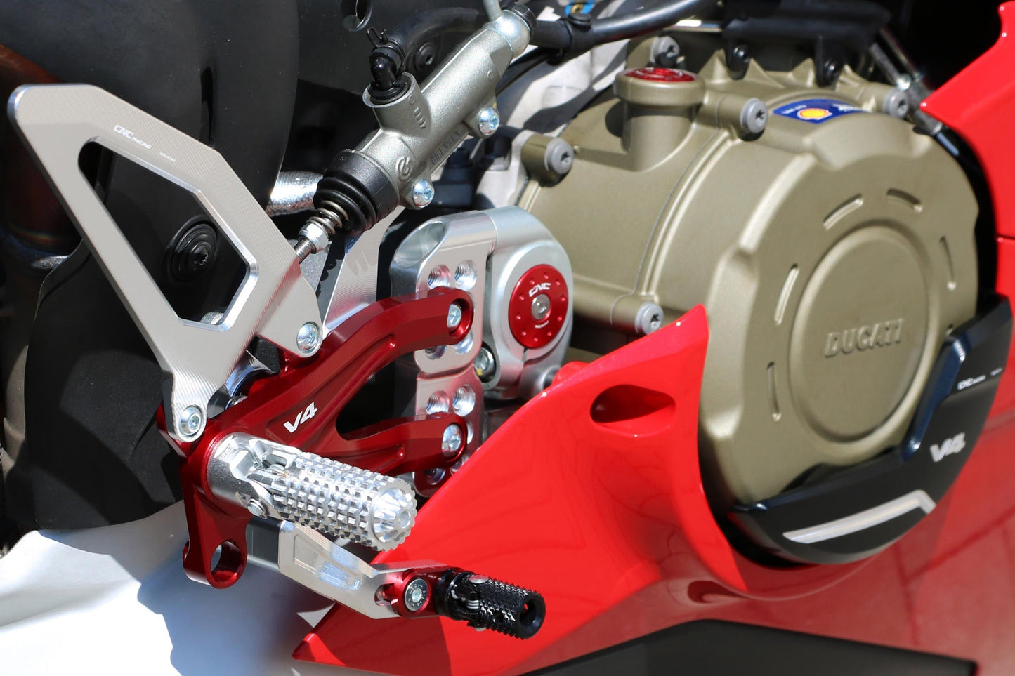 PE408PR - CNC RACING Ducati Panigale V4 (18/24) Adjustable Rearset "RPS Carbon" (Pramac Racing edition) – Accessories in the Motoraider Motorcycle Aftermarket Accessories and Parts Online Shop