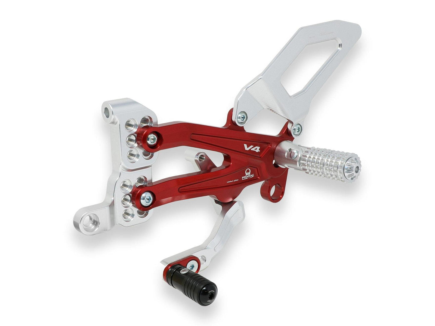 PE408PR - CNC RACING Ducati Panigale V4 (18/24) Adjustable Rearset "RPS Carbon" (Pramac Racing edition) – Accessories in the Motoraider Motorcycle Aftermarket Accessories and Parts Online Shop