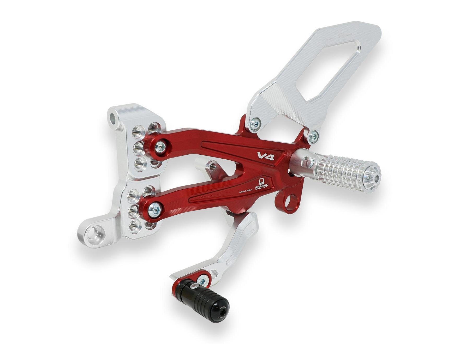 PE408PR - CNC RACING Ducati Panigale V4 (18/24) Adjustable Rearset "RPS Carbon" (Pramac Racing edition) – Accessories in the Motoraider Motorcycle Aftermarket Accessories and Parts Online Shop