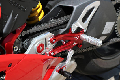 PE408PR - CNC RACING Ducati Panigale V4 (18/24) Adjustable Rearset "RPS Carbon" (Pramac Racing edition) – Accessories in the Motoraider Motorcycle Aftermarket Accessories and Parts Online Shop