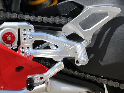 PE406 - CNC RACING Ducati Panigale V4 (2018+) Adjustable Rearset "RPS" – Accessories in the Motoraider Motorcycle Aftermarket Accessories and Parts Online Shop