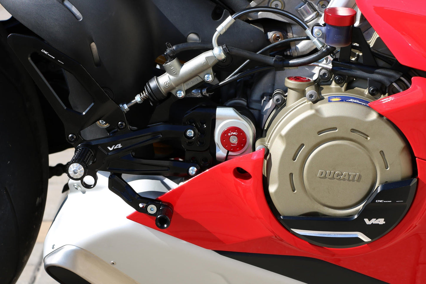 PE406 - CNC RACING Ducati Panigale V4 (2018+) Adjustable Rearset "RPS" – Accessories in the Motoraider Motorcycle Aftermarket Accessories and Parts Online Shop