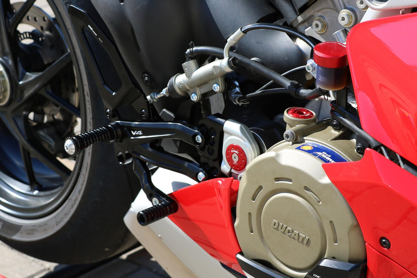 PE406 - CNC RACING Ducati Panigale V4 (2018+) Adjustable Rearset "RPS" – Accessories in the Motoraider Motorcycle Aftermarket Accessories and Parts Online Shop