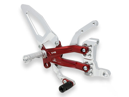 PE407PR - CNC RACING Ducati Panigale V4 (18/24) Adjustable Rearset "Easy" (Pramac Racing edition) – Accessories in the Motoraider Motorcycle Aftermarket Accessories and Parts Online Shop