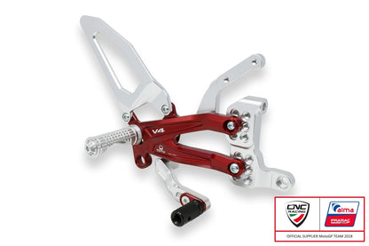 PE406PR - CNC RACING Ducati Panigale V4 (18/24) Adjustable Rearset "RPS" (Pramac Racing edition) – Accessories in the Motoraider Motorcycle Aftermarket Accessories and Parts Online Shop