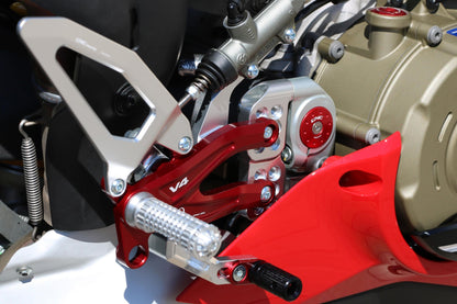 PE406PR - CNC RACING Ducati Panigale V4 (18/24) Adjustable Rearset "RPS" (Pramac Racing edition) – Accessories in the Motoraider Motorcycle Aftermarket Accessories and Parts Online Shop