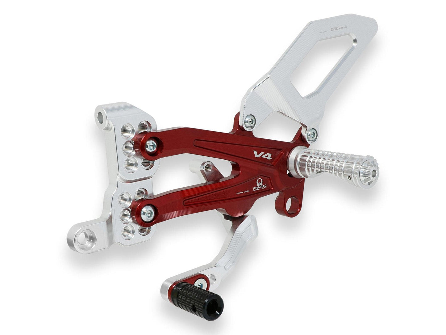 PE407PR - CNC RACING Ducati Panigale V4 (18/24) Adjustable Rearset "Easy" (Pramac Racing edition) – Accessories in the Motoraider Motorcycle Aftermarket Accessories and Parts Online Shop