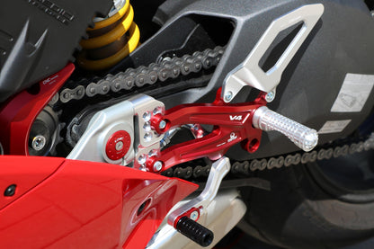 PE406PR - CNC RACING Ducati Panigale V4 (18/24) Adjustable Rearset "RPS" (Pramac Racing edition) – Accessories in the Motoraider Motorcycle Aftermarket Accessories and Parts Online Shop