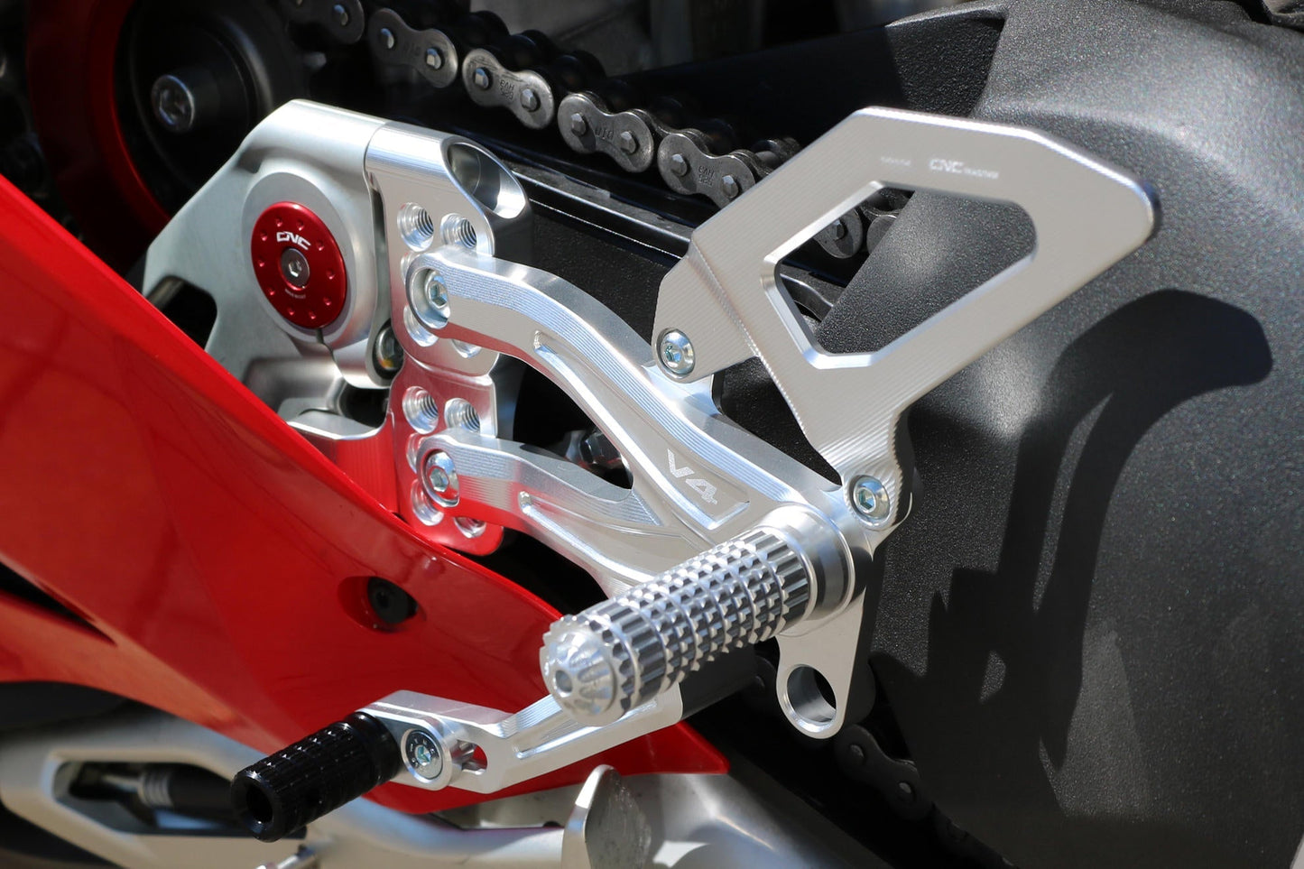 PE406 - CNC RACING Ducati Panigale V4 (2018+) Adjustable Rearset "RPS" – Accessories in the Motoraider Motorcycle Aftermarket Accessories and Parts Online Shop