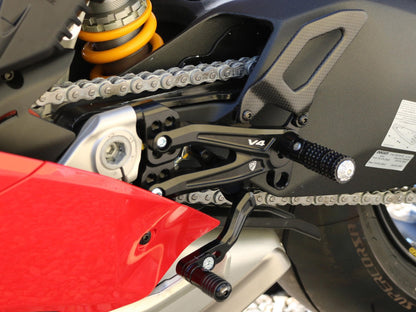 PE408 - CNC RACING Ducati Panigale V4 (18/24) Adjustable Rearset "RPS Carbon" – Accessories in the Motoraider Motorcycle Aftermarket Accessories and Parts Online Shop