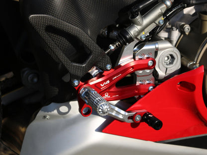 PE408PR - CNC RACING Ducati Panigale V4 (18/24) Adjustable Rearset "RPS Carbon" (Pramac Racing edition) – Accessories in the Motoraider Motorcycle Aftermarket Accessories and Parts Online Shop