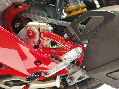 PE408PR - CNC RACING Ducati Panigale V4 (18/24) Adjustable Rearset "RPS Carbon" (Pramac Racing edition) – Accessories in the Motoraider Motorcycle Aftermarket Accessories and Parts Online Shop