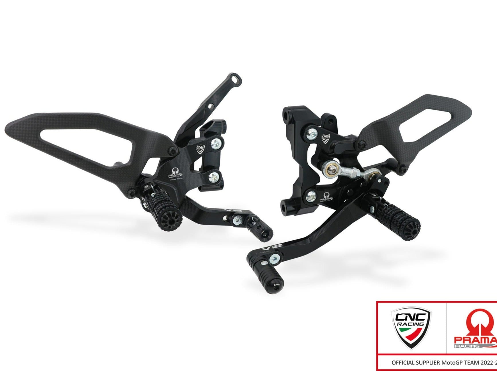PE411PR - CNC RACING Ducati Streetfighter V2 (2022+) Adjustable Rearset (Pramac Racing Limited Edition) – Accessories in the Motoraider Motorcycle Aftermarket Accessories and Parts Online Shop