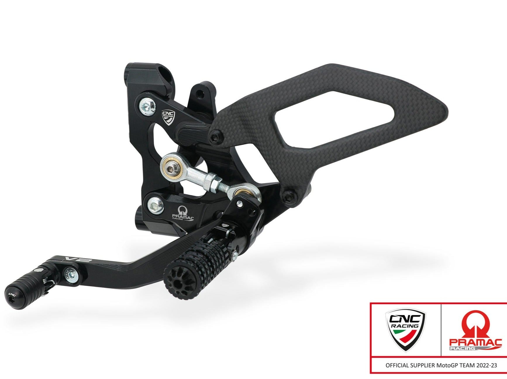 PE411PR - CNC RACING Ducati Streetfighter V2 (2022+) Adjustable Rearset (Pramac Racing Limited Edition) – Accessories in the Motoraider Motorcycle Aftermarket Accessories and Parts Online Shop