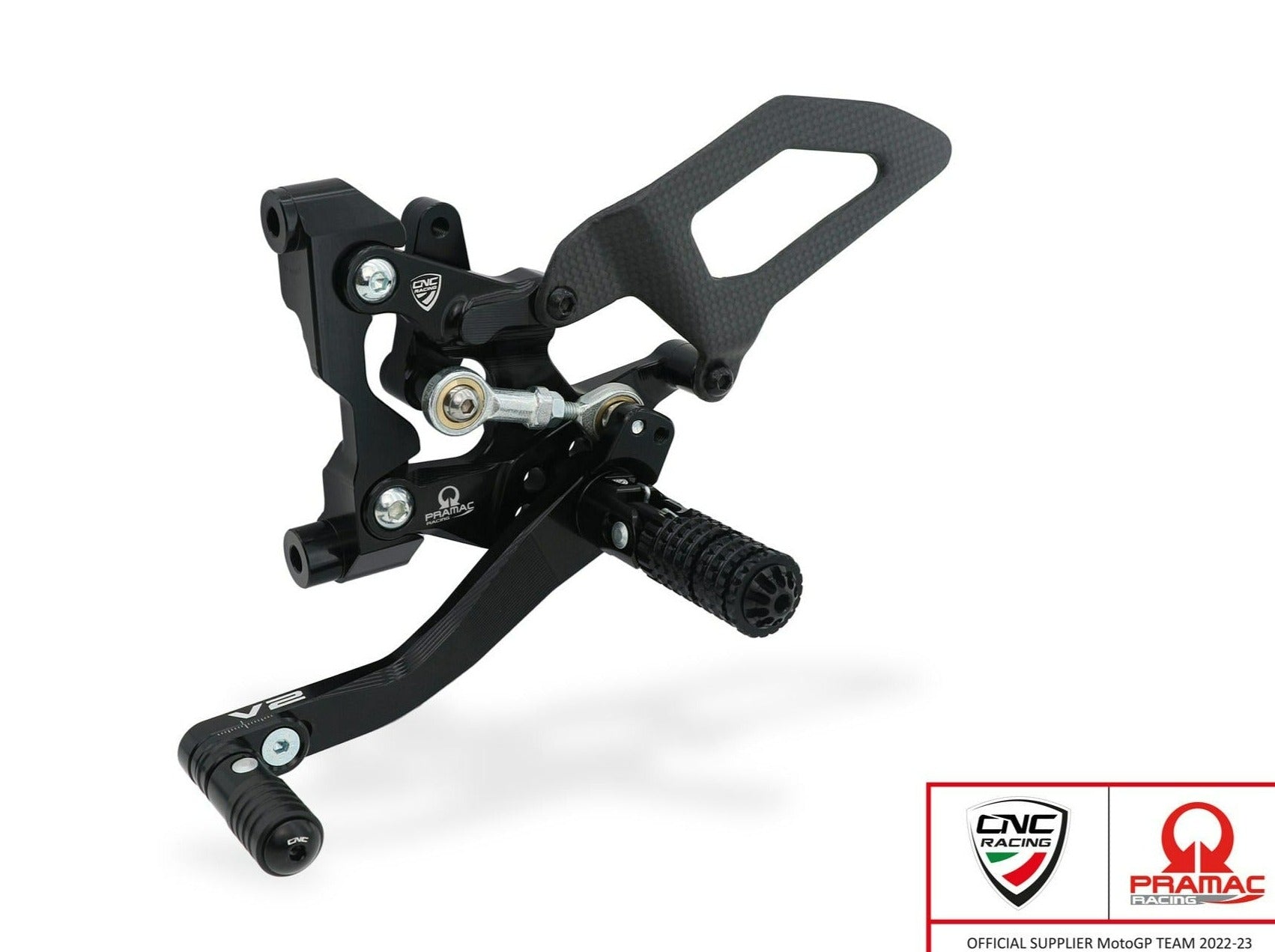 PE411PR - CNC RACING Ducati Streetfighter V2 (2022+) Adjustable Rearset (Pramac Racing Limited Edition) – Accessories in the Motoraider Motorcycle Aftermarket Accessories and Parts Online Shop