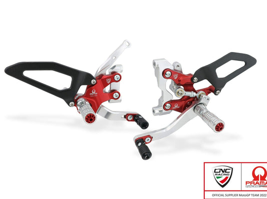PE411PR - CNC RACING Ducati Streetfighter V2 (2022+) Adjustable Rearset (Pramac Racing Limited Edition) – Accessories in the Motoraider Motorcycle Aftermarket Accessories and Parts Online Shop