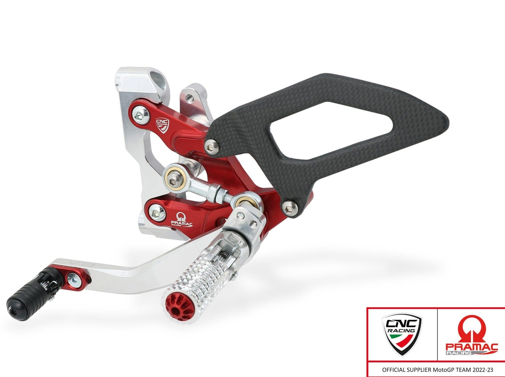 PE411PR - CNC RACING Ducati Streetfighter V2 (2022+) Adjustable Rearset (Pramac Racing Limited Edition) – Accessories in the Motoraider Motorcycle Aftermarket Accessories and Parts Online Shop