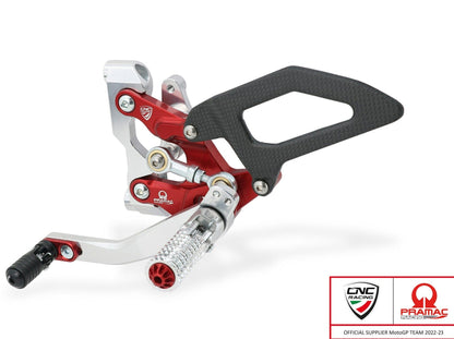 PE411PR - CNC RACING Ducati Streetfighter V2 (2022+) Adjustable Rearset (Pramac Racing Limited Edition) – Accessories in the Motoraider Motorcycle Aftermarket Accessories and Parts Online Shop