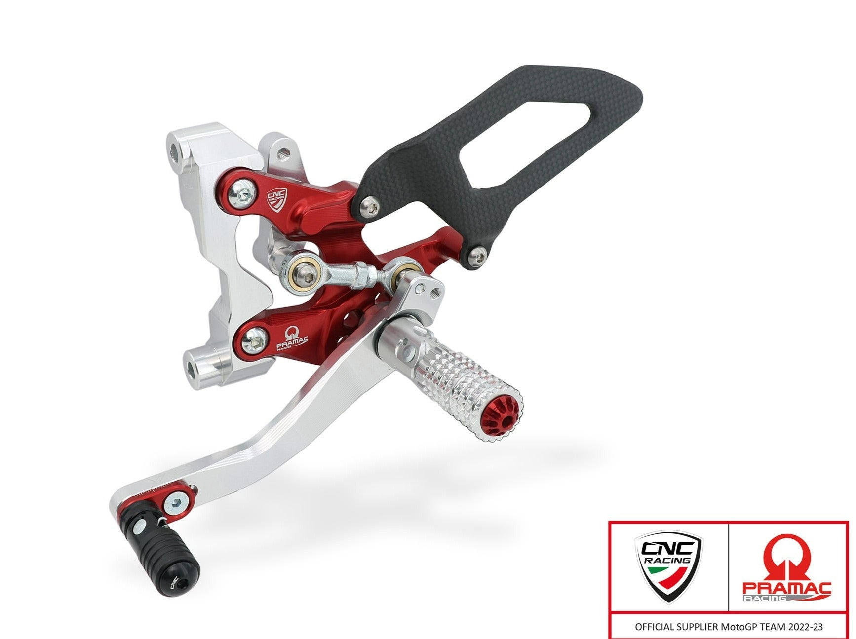 PE411PR - CNC RACING Ducati Streetfighter V2 (2022+) Adjustable Rearset (Pramac Racing Limited Edition) – Accessories in the Motoraider Motorcycle Aftermarket Accessories and Parts Online Shop
