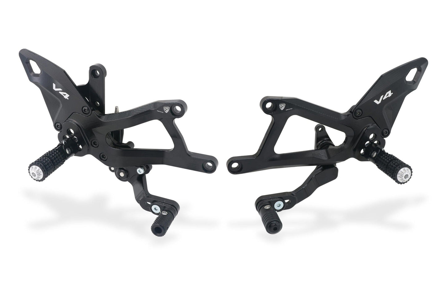 CNC RACING PE414 Ducati Panigale V4 / V4S (2025+) Adjustable Rearsets – Accessories in the Motoraider Motorcycle Aftermarket Accessories and Parts Online Shop