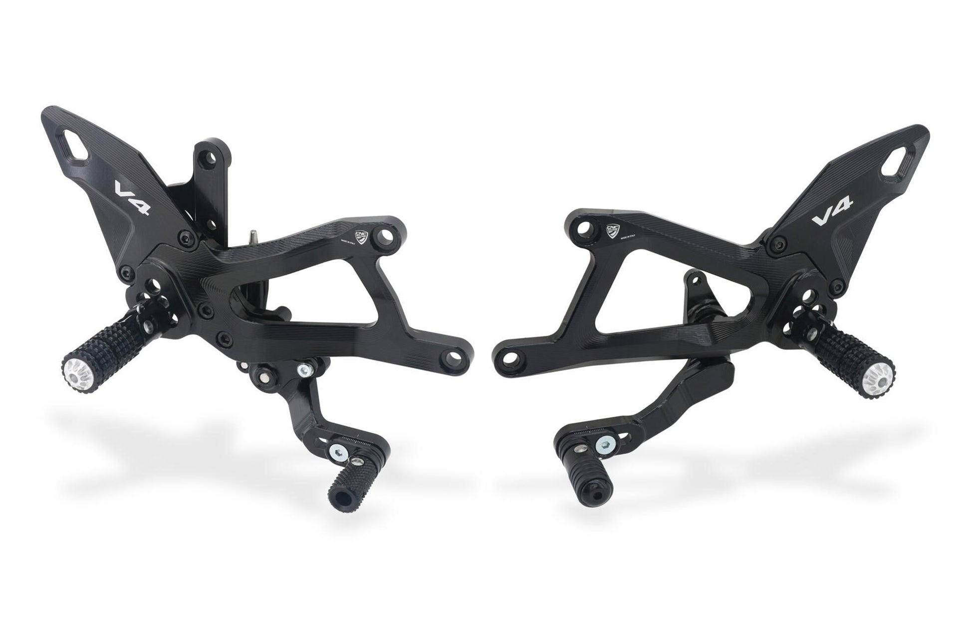 CNC RACING PE414 Ducati Panigale V4 / V4S (2025+) Adjustable Rearsets – Accessories in the Motoraider Motorcycle Aftermarket Accessories and Parts Online Shop