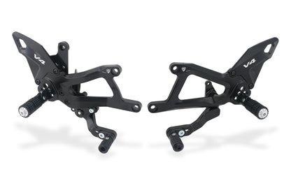 CNC RACING PE414 Ducati Panigale V4 / V4S (2025+) Adjustable Rearsets – Accessories in the Motoraider Motorcycle Aftermarket Accessories and Parts Online Shop