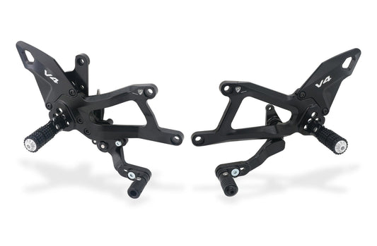 CNC RACING PE414 Ducati Panigale V4 / V4S (2025+) Adjustable Rearsets – Accessories in the Motoraider Motorcycle Aftermarket Accessories and Parts Online Shop