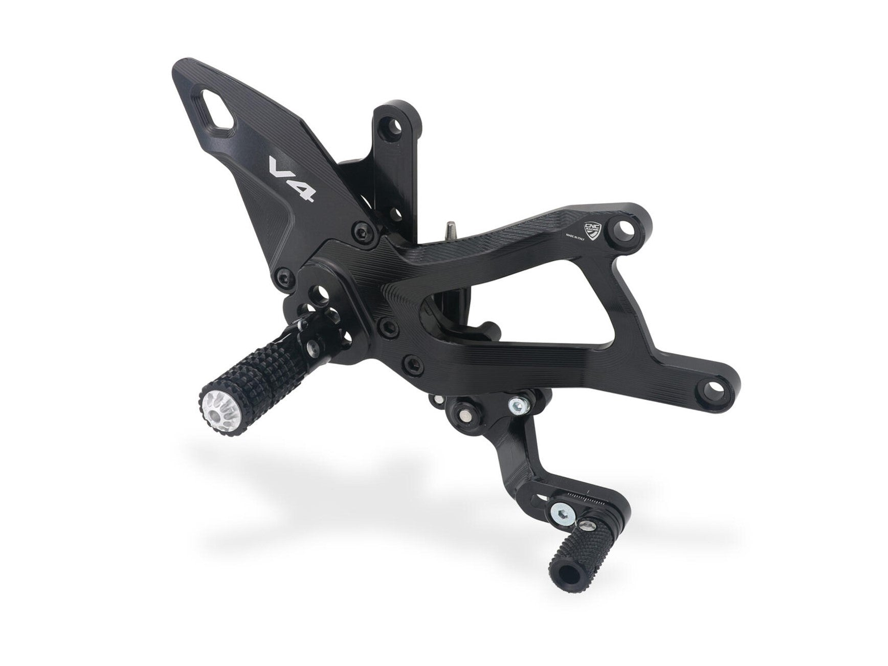 CNC RACING PE414 Ducati Panigale V4 / V4S (2025+) Adjustable Rearsets – Accessories in the Motoraider Motorcycle Aftermarket Accessories and Parts Online Shop