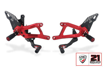 CNC RACING PE414TB Ducati Panigale V4 / V4S (2025+) Adjustable Rearsets (Troy Bayliss Limited Edition) – Accessories in the Motoraider Motorcycle Aftermarket Accessories and Parts Online Shop