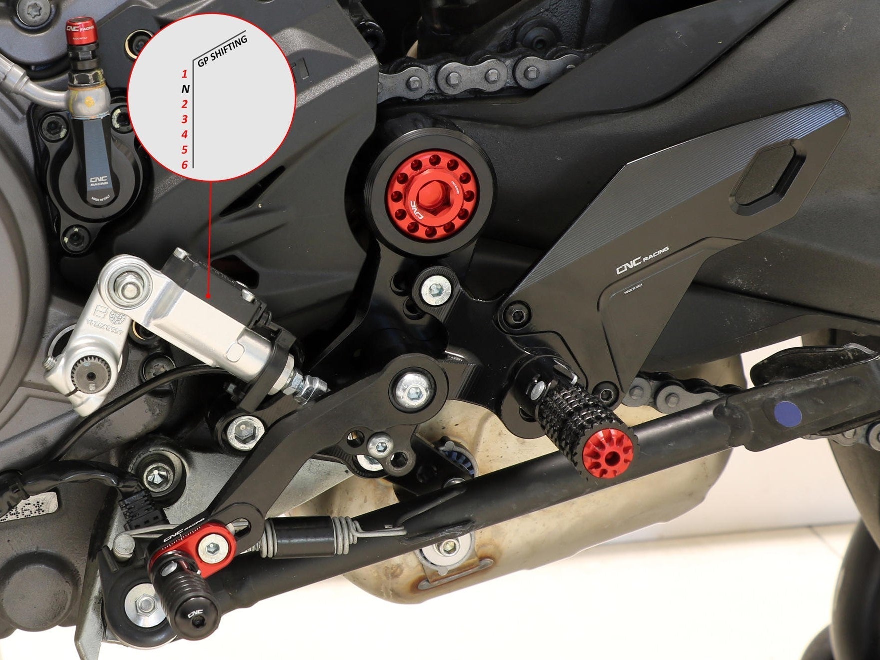 PE433 - CNC RACING Ducati Monster 950 / 937 (2021+) Adjustable Rearset – Accessories in the Motoraider Motorcycle Aftermarket Accessories and Parts Online Shop