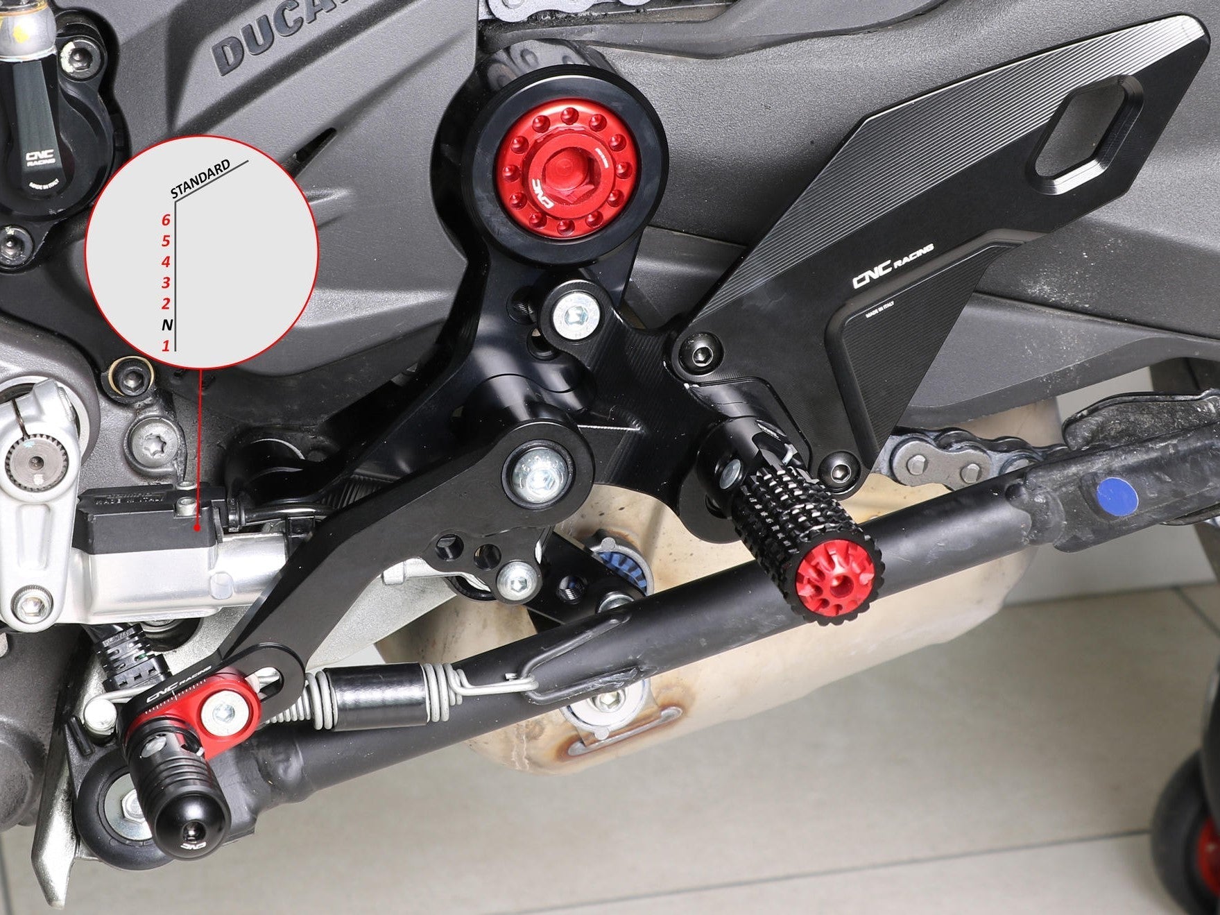 PE433 - CNC RACING Ducati Monster 950 / 937 (2021+) Adjustable Rearset – Accessories in the Motoraider Motorcycle Aftermarket Accessories and Parts Online Shop