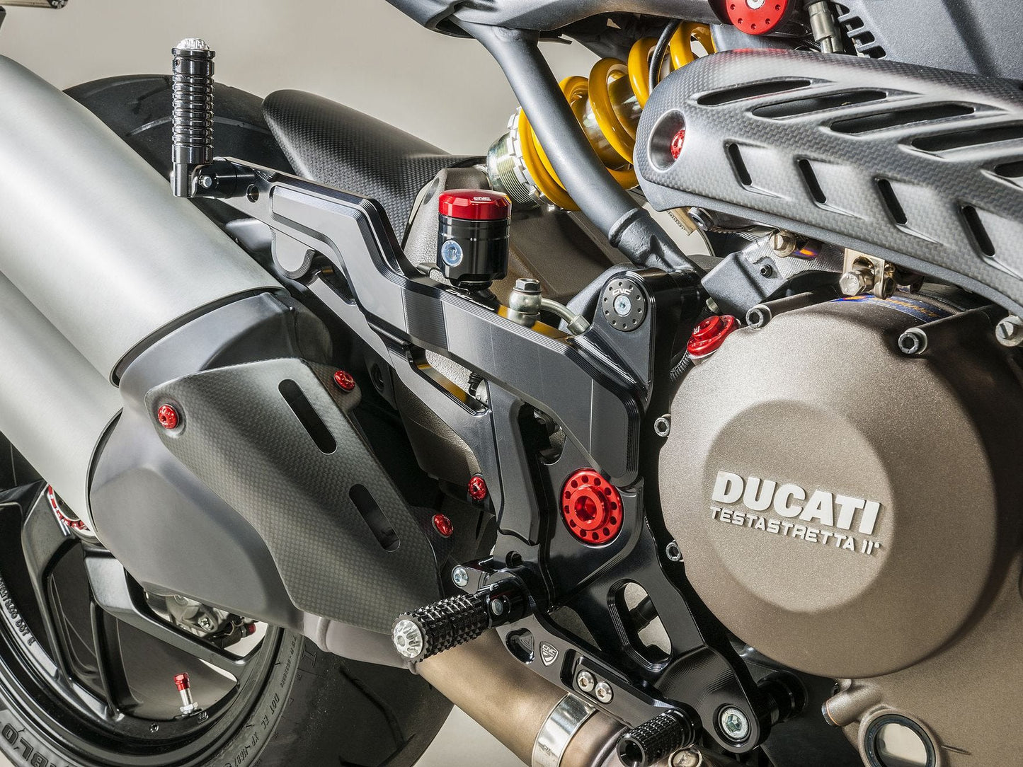 PE440 - CNC RACING Ducati Monster 1200/821 Adjustable Rearset (Sport) – Accessories in the Motoraider Motorcycle Aftermarket Accessories and Parts Online Shop