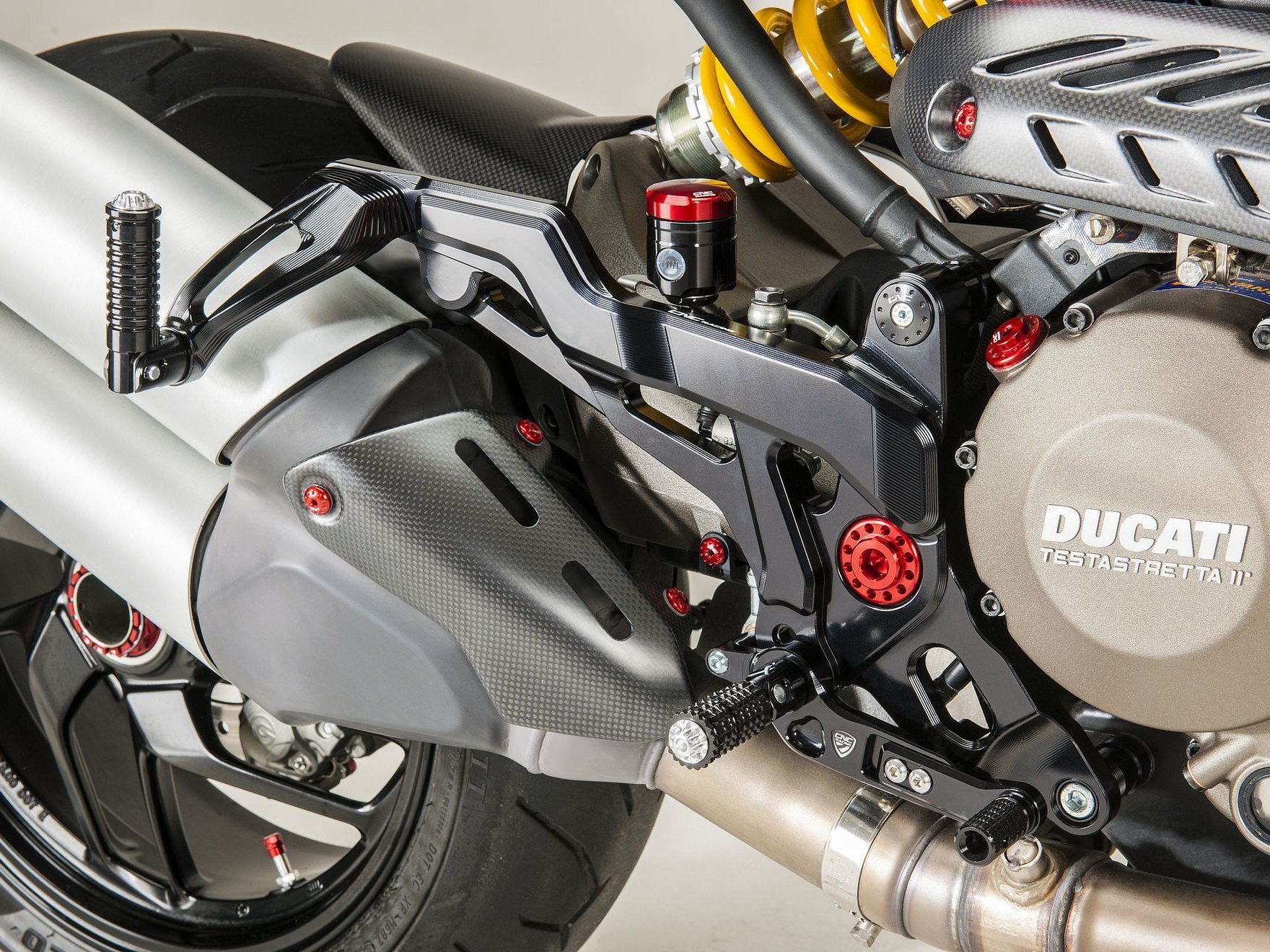 PE441 - CNC RACING Ducati Monster 1200/821 Adjustable Rearset (Touring) – Accessories in the Motoraider Motorcycle Aftermarket Accessories and Parts Online Shop