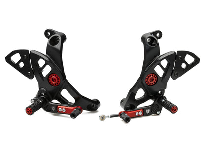 PE444 - CNC RACING Ducati Monster / Supersport Adjustable Rearset – Accessories in the Motoraider Motorcycle Aftermarket Accessories and Parts Online Shop